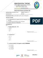 Prueba de Diagnostico Decimo A