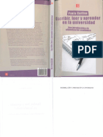 Paula Carlino (2006) Escribir Leer y Aprender en La Universidad