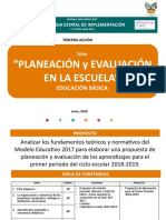 Taller PLANEACION Y EVALUACIÓN EN LA ESCUELA