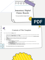 Elementary Digital Choice Boards - by Slidesgo