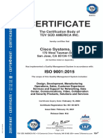 Cisco ISO 9001 Certification for Quality Management