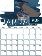 Studio Ghibli Free Downloadable Anime Calendar 2021 AllAnimeMag