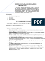 PROCEDIMIENTOS CONTABLES EN LOS LIBROS PRINCIPALES