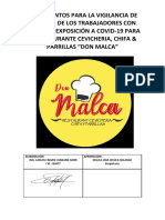 Lineamientos COVID-19 Restaurante Don Malca
