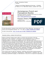 Contemporary French and Francophone Studies