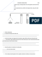 9.D.C - Practical Worksheet - Combustion of Hydrocarbons