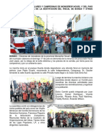 Organizaciones Populares y Campesinas de Monseñor Nouel y Del Pais Marchan en Demanda de La Destitucion Del Fiscal de Bonao y Otras Reivindicaciones
