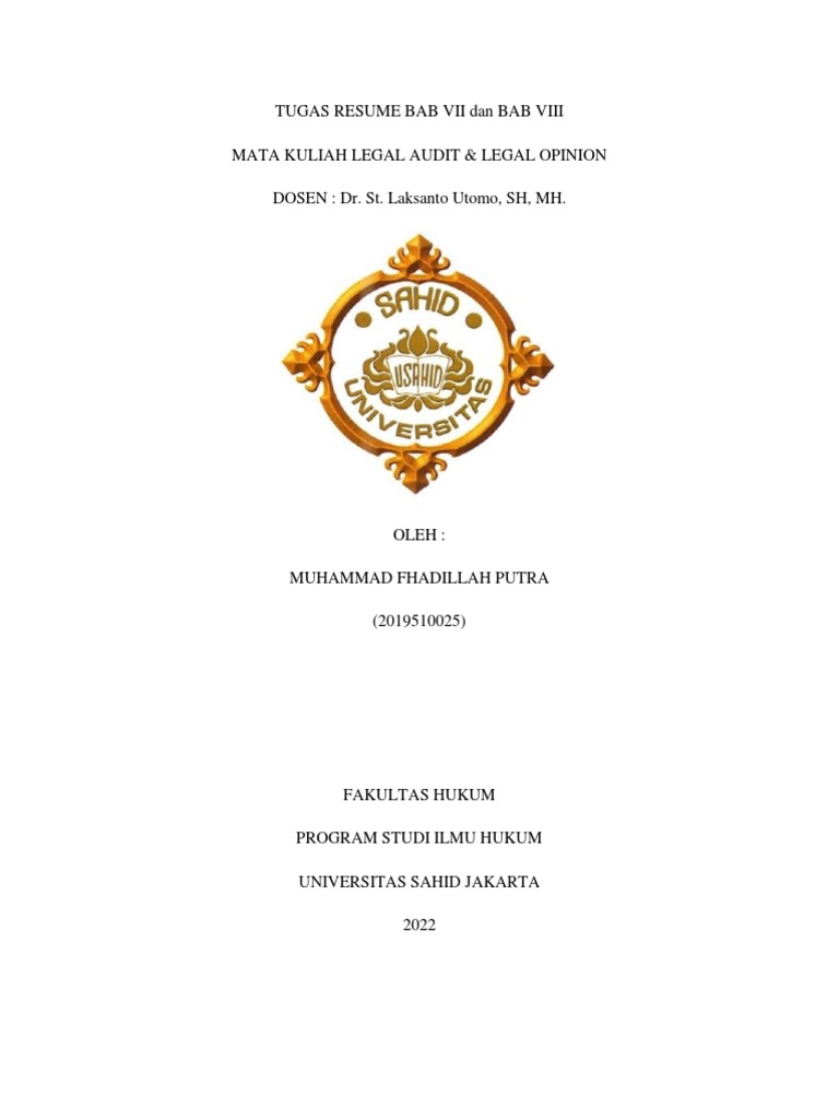 Perumusan Premis Hukum dalam LO | PDF