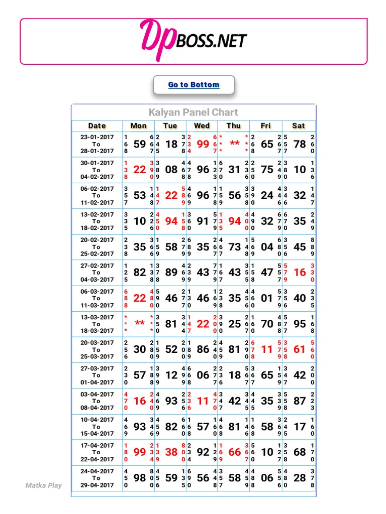 Kalyan Record Chart Book Pdf 
