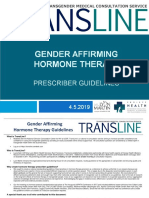 Gender Affirming Hormone Therapy Guidelines