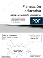 Planeación educativa: Visión e misión