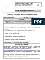 Concurso UNEB para Professor Auxiliar de Direito e Língua Inglesa