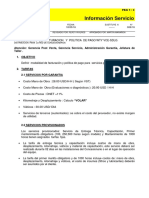 Procedimiento de Facturacion - Politica de Pago Wty Vce-Sdlg