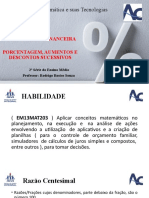 Matemática Financeira: Porcentagem, Aumentos e Descontos Sucessivos