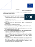 Misure Organizzative Volte Al Contenimento e Alla Gestione Dell'emergenza Epidemiologica Derivante Da COVID 19