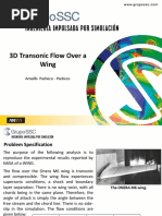 3D Transonic Flow Over A Wing