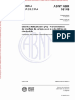 NBR 16149 Sistemas Fotovoltaicos (FV) - Características Da Interface de Conexão Com A Rede Elétrica
