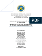 La Lucha Por El Poder en El Ecuador Análisis Históricosiglo XX