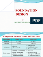 Pile Foundation Design: Dr. Magdi Zumrawi