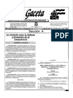 Acuerdo 001-2007.REGLAMENTO DE LA LEY PARA LA DEFENSA Y PROMOCIÓN DE LA COMPETENCIA