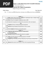 Digital Image Processing: Model Question Paper-1 With Effect From 2019-20 (CBCS Scheme)