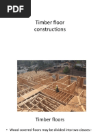 Single and Double Floor Construction