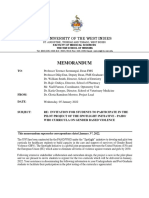 PAHO Pilot Project On GBV - Letter To Participants - Uwi FMS