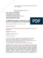 Accesibilidad Al Entorno Físico en Instalaciones de Acondicionamiento para Personas Con Discapacidad Física