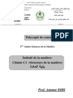 Polycopié Cours Chimie1 - Prof - DIBI Ammar - 02 01 2021