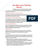 Utilización Clínica de La Nutrición Enteral - Docx - FARMCIA CLINICA