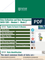 Data Collection and Data Management DATA 1201 - Module 1 - Week 2