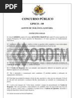 PROVA AGENTE DE VIGILÂNCIA SANITÁRIA613