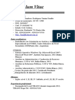 Curriculum Vitae Yanina