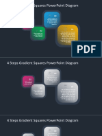 4 Steps Gradient Squares Powerpoint Diagram