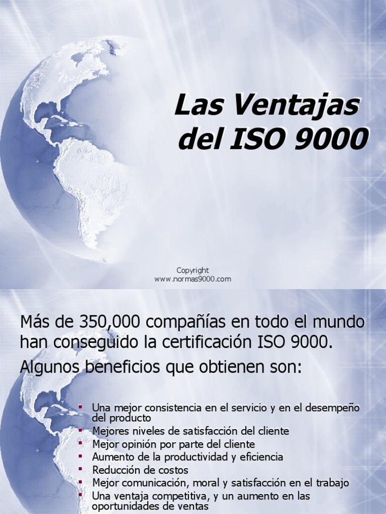 Los Beneficios de ISO 9000 | PDF | Iso 9000 | Gestión de la calidad