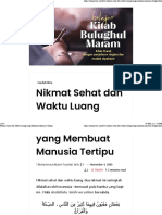 Nikmat Sehat Dan Waktu Luang Yang Membuat Manusia Tertipu