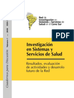 Investigación en Sistemas y Servicios de Salud - Almeida Col.