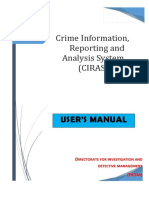 Crime Information, Reporting and Analysis System (Ciras) : User'S Manual