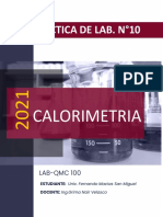 Calorimetria (Informe 10)