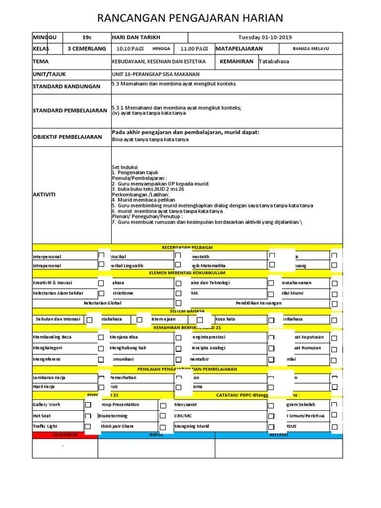 RPH BM T3 2019 | PDF