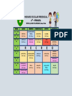 Horario Escolar Presencial