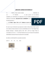 Declaracion Jurada de Domicilio 2