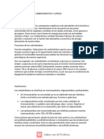 Reconocimiento de Carbohidratos y Lipido