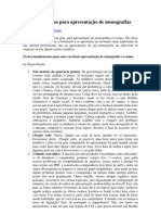 10 Mandamentos para Apresentação de Monografias PDF