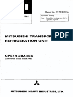 Mitsubishi Cpe14 2ba3es Transport Refrigeration Unit