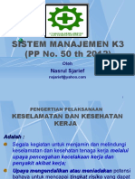 Sistem Manajemen k3 Pp50th2012