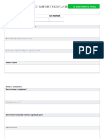 Project Evaluation Report Template