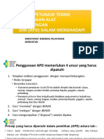 Petunjuk Teknis Penggunaan APD