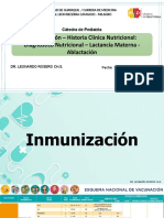 Inmunización en Ecuador Historia Clínica Nutricional Diagnostico Nutricional Lactancia Materna Ablactación Leonardo Rosero CH