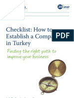 Checklist: How To Establish A Company in Turkey: Finding The Right Path To Improve Your Business